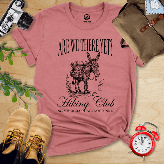 Hike Tee T-Shirt Heather Mauve / S Are We There Yet? Club Shirt