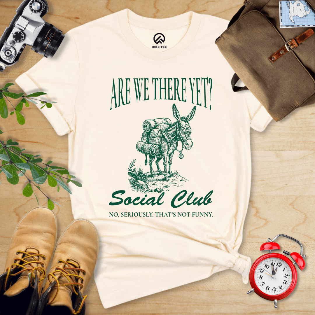 Hike Tee T-Shirt Natural / S Are We There Yet? Club Shirt