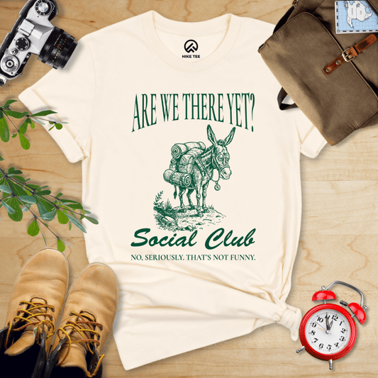 Hike Tee T-Shirt Natural / S Are We There Yet? Club Shirt
