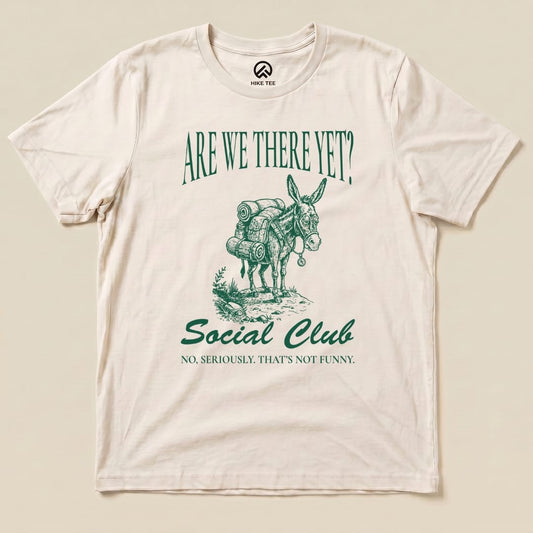 Hike Tee T-Shirt Natural / S Are We There Yet? Club Shirt