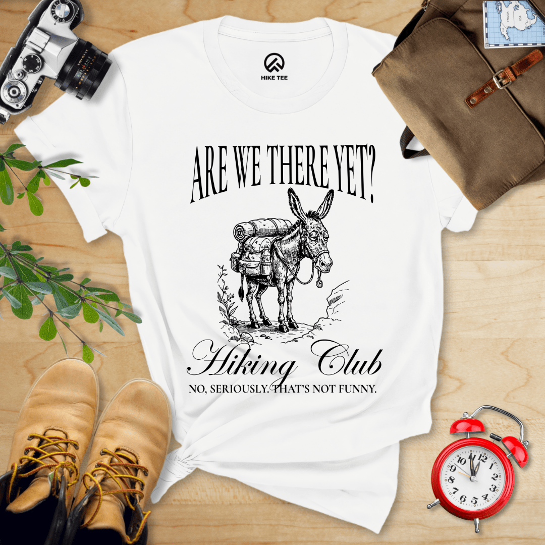 Hike Tee T-Shirt White / S Are We There Yet? Club Shirt