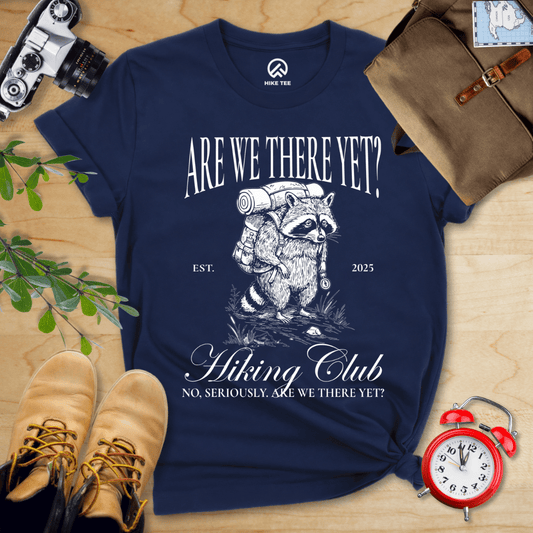 Hike Tee T-Shirt Navy / S Are We There Yet Hiking Club Shirt
