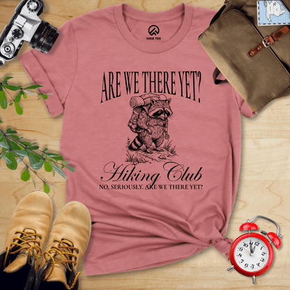 Hike Tee T-Shirt Heather Mauve / S Are We There Yet Shirt