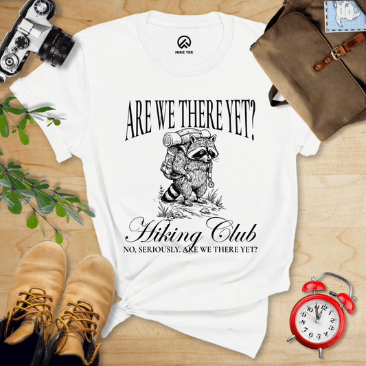 Hike Tee T-Shirt White / S Are We There Yet Shirt