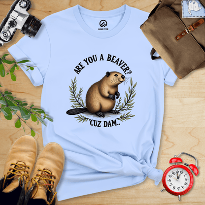 Hike Tee T-Shirt Baby Blue / S Are You A Beaver? Shirt