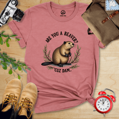 Hike Tee T-Shirt Heather Mauve / S Are You A Beaver? Shirt
