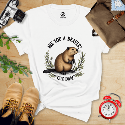 Hike Tee T-Shirt White / S Are You A Beaver? Shirt