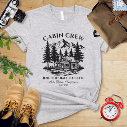 AnywherePOD T-Shirt Athletic Heather / S Bachelorette Camp Hiking Personalization Shirt