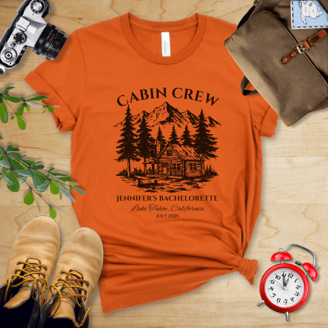 AnywherePOD T-Shirt Autumn / S Bachelorette Camp Hiking Personalization Shirt