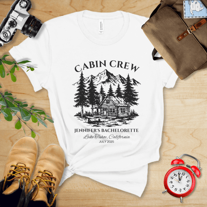 AnywherePOD T-Shirt White / S Bachelorette Camp Hiking Personalization Shirt