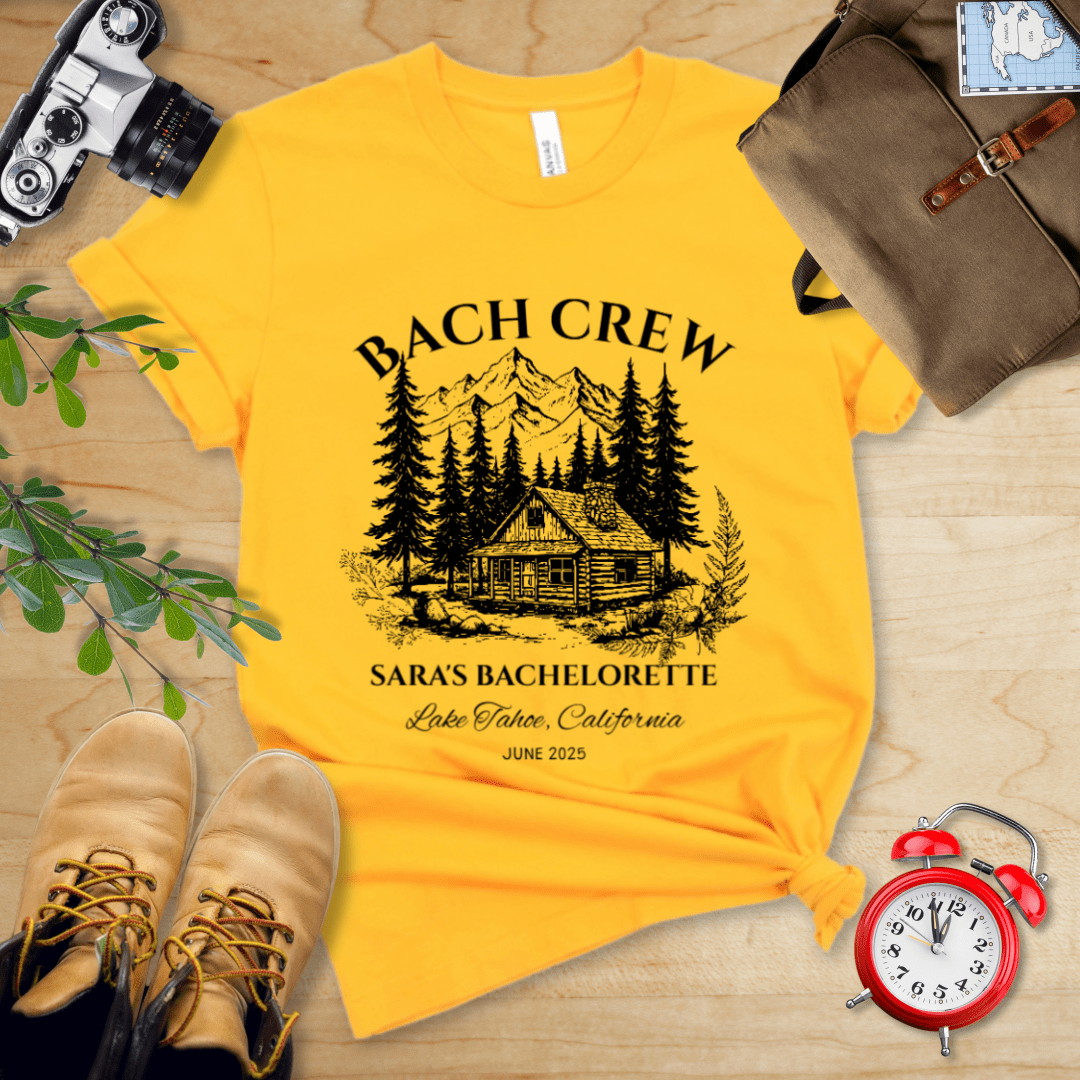 AnywherePOD T-Shirt Gold / S Bachelorette Crew Hiking Shirt