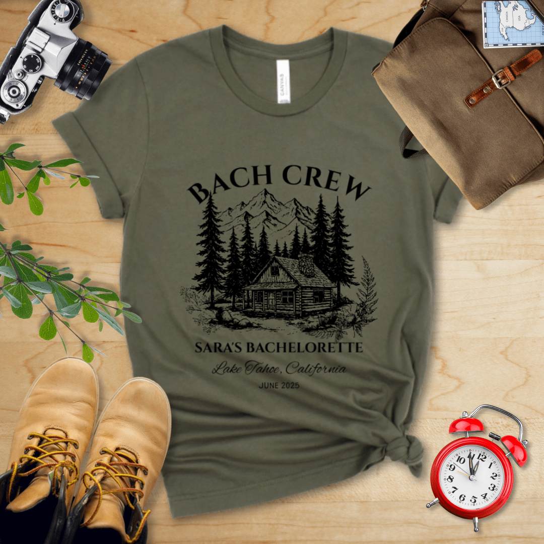 AnywherePOD T-Shirt Military Green / S Bachelorette Crew Hiking Shirt