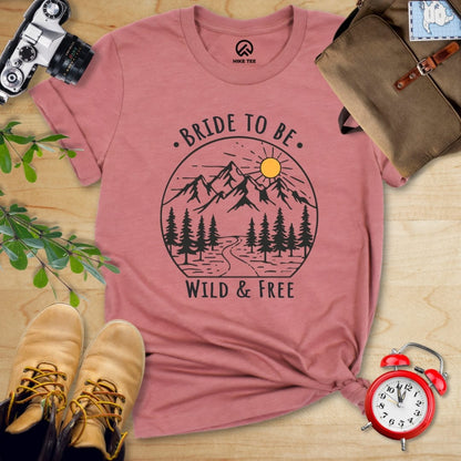 Hike Tee T-Shirt Heather Mauve / S Bachelorette Party Bride To Be Shirt