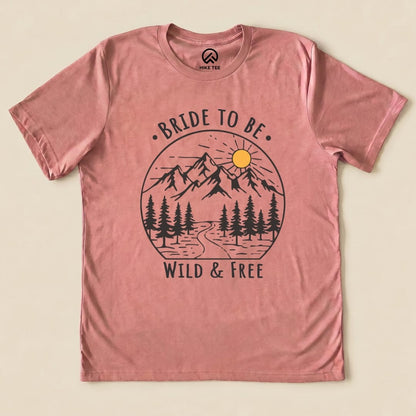 Bachelorette Party Bride To Be Shirt Hike Tee T-Shirt Heather Mauve / S