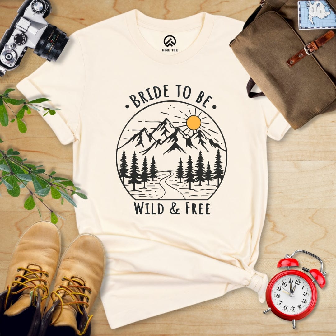 Hike Tee T-Shirt Natural / S Bachelorette Party Bride To Be Shirt