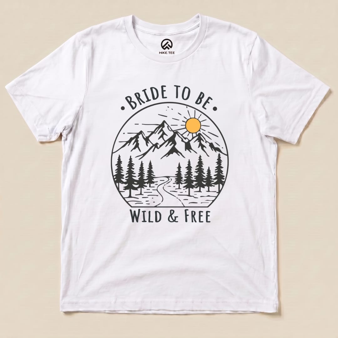 Bachelorette Party Bride To Be Shirt Hike Tee T-Shirt White / S