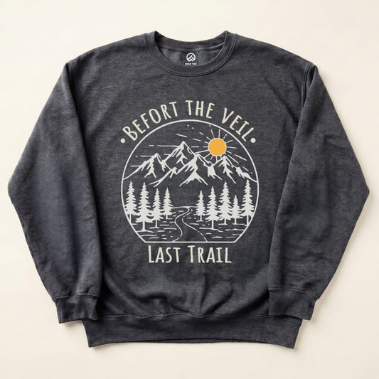 Bachelorette Party Hiking Sweatshirt Hike Tee Sweatshirt Dark Heather / S