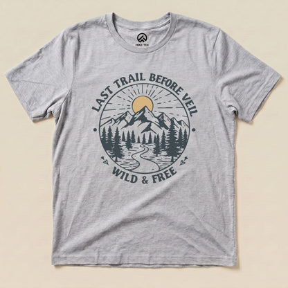 Hike Tee T-Shirt Athletic Heather / S Bachelorette Party Shirt
