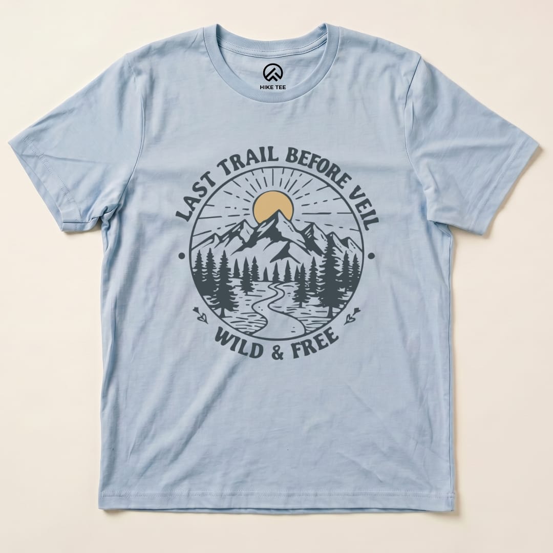 Hike Tee T-Shirt Baby Blue / S Bachelorette Party Shirt