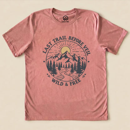 Hike Tee T-Shirt Heather Mauve / S Bachelorette Party Shirt