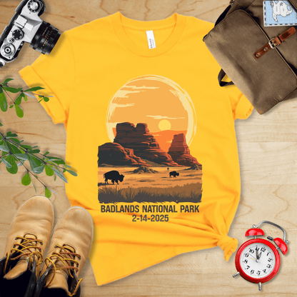 AnywherePOD T-Shirt Badlands National Park Shirt + Personalization