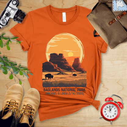 AnywherePOD T-Shirt Badlands National Park Shirt + Personalization