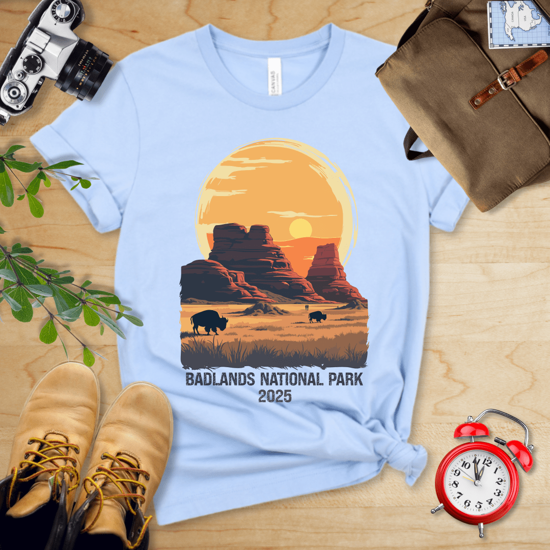 AnywherePOD T-Shirt Badlands National Park Shirt + Personalization