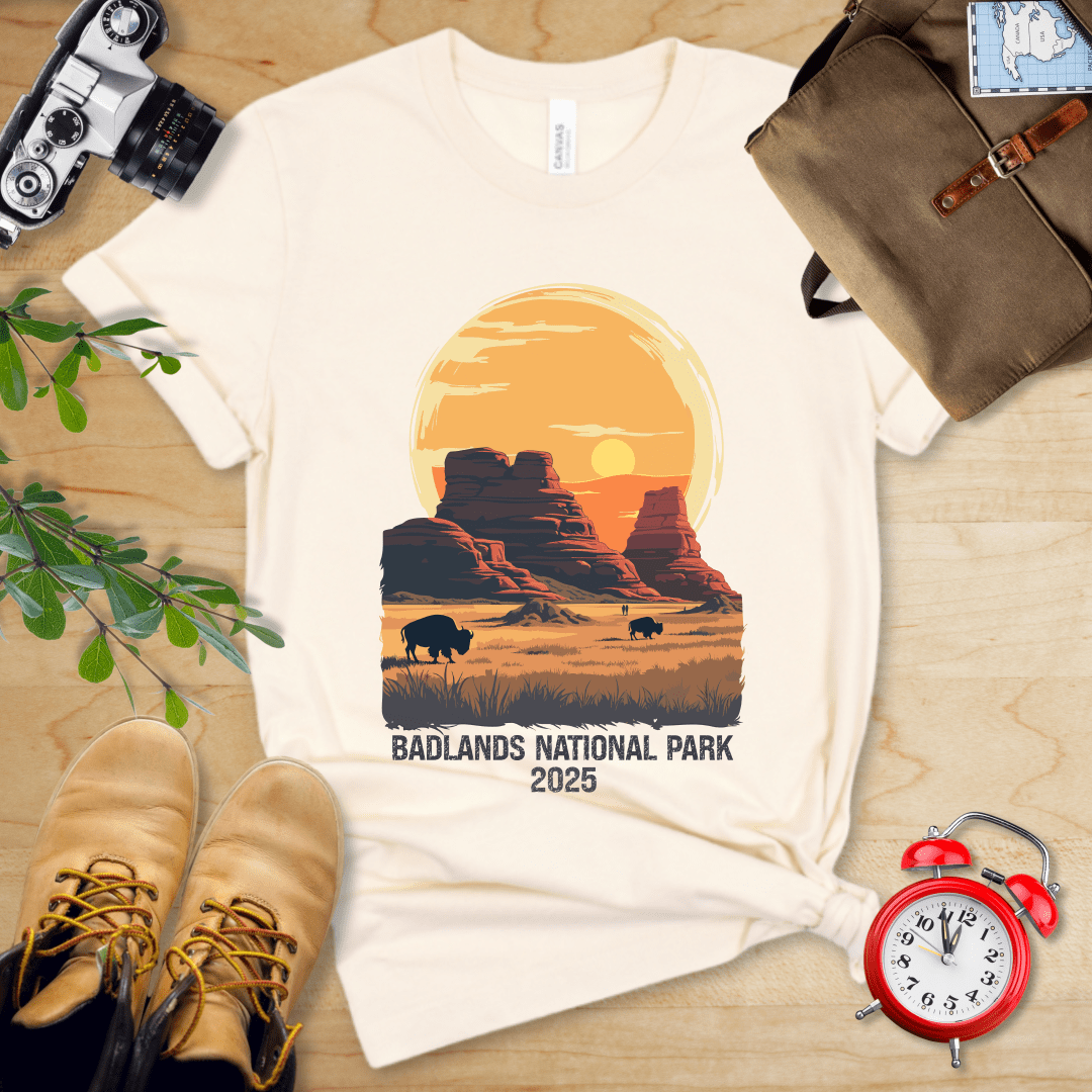 AnywherePOD T-Shirt Badlands National Park Shirt + Personalization