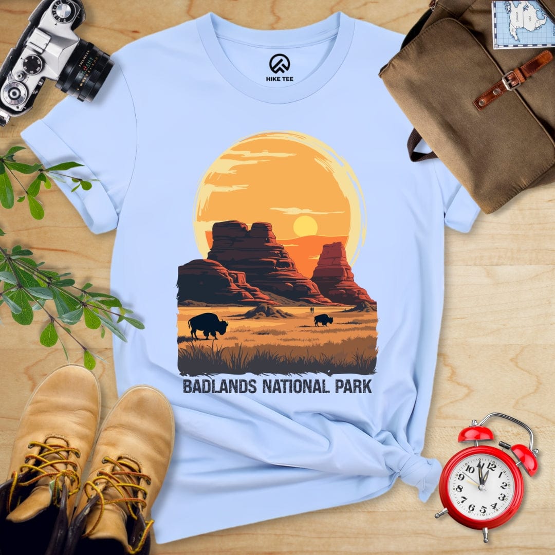 Hike Tee T-Shirt Baby Blue / S Badlands National Park Shirt