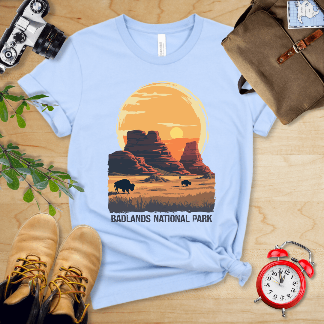 Hike Tee T-Shirt Baby Blue / S Badlands National Park Shirt