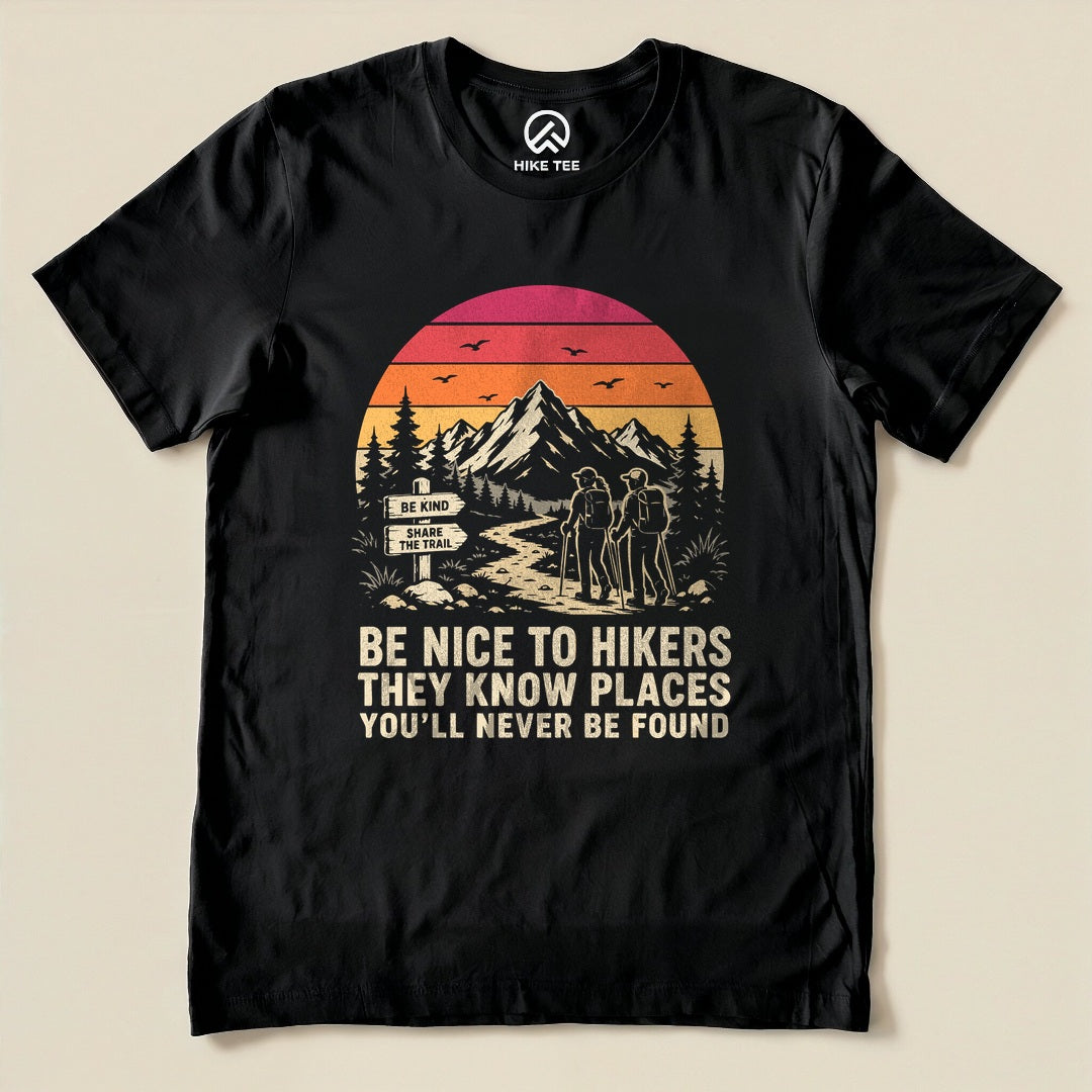 Be Nice To Hikers Sunset Shirt