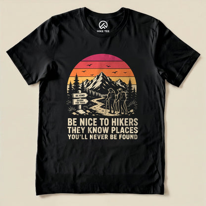 Be Nice To Hikers Sunset Shirt