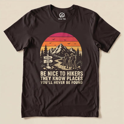 Be Nice To Hikers Sunset Shirt