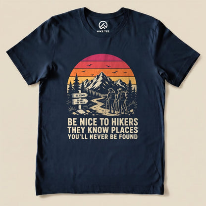 Be Nice To Hikers Sunset Shirt