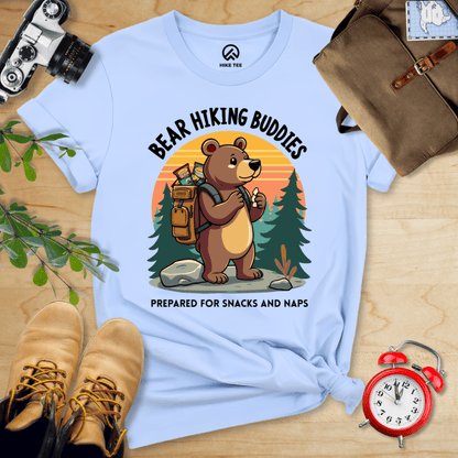 Hike Tee T-Shirt Baby Blue / S Bear Hiking Buddies
