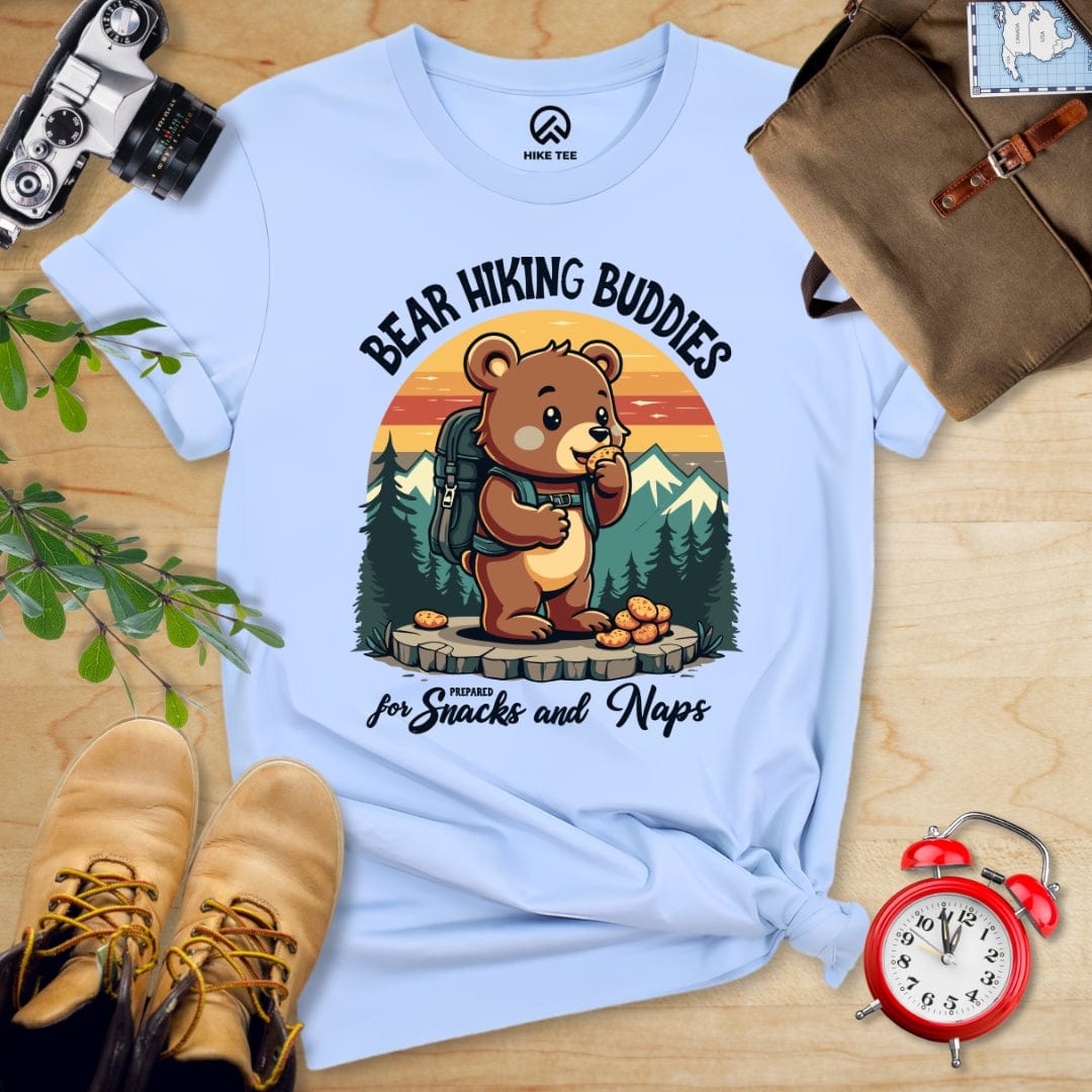 Hike Tee T-Shirt Baby Blue / S Bear Hiking Buddies