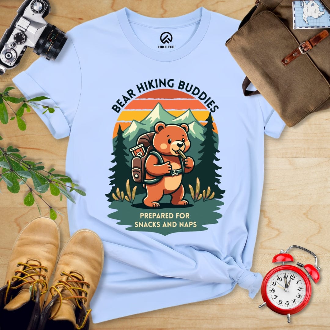 Hike Tee T-Shirt Baby Blue / S Bear Hiking Buddies