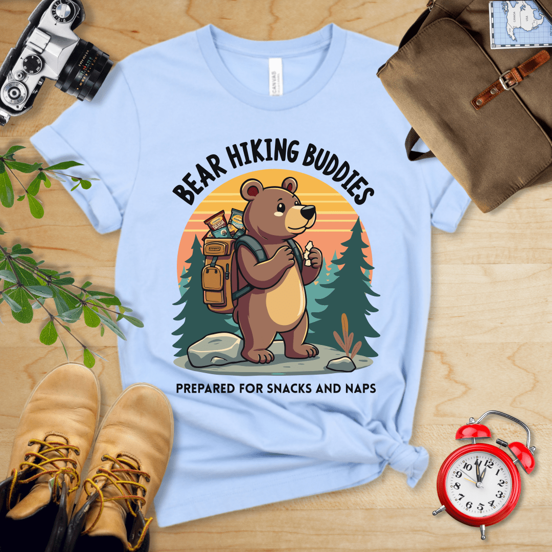 Hike Tee T-Shirt Baby Blue / S Bear Hiking Buddies