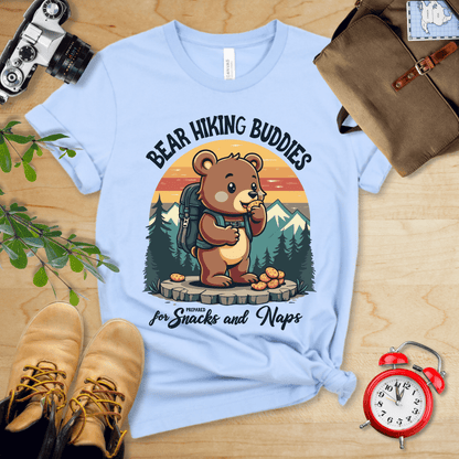 Hike Tee T-Shirt Baby Blue / S Bear Hiking Buddies