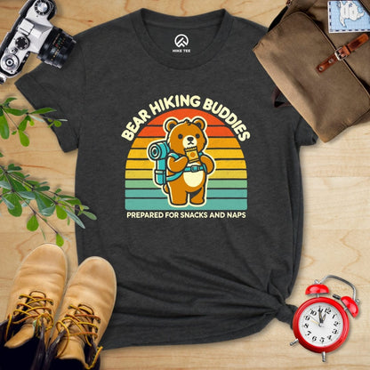 Hike Tee T-Shirt Dark Grey Heather / S Bear Hiking Buddies