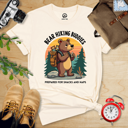 Hike Tee T-Shirt Natural / S Bear Hiking Buddies