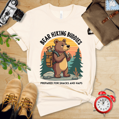 Hike Tee T-Shirt Natural / S Bear Hiking Buddies