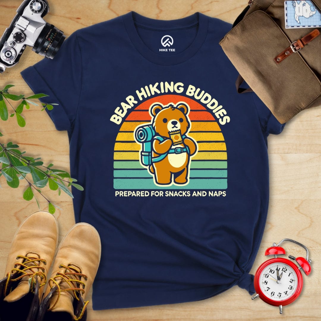 Hike Tee T-Shirt Navy / S Bear Hiking Buddies