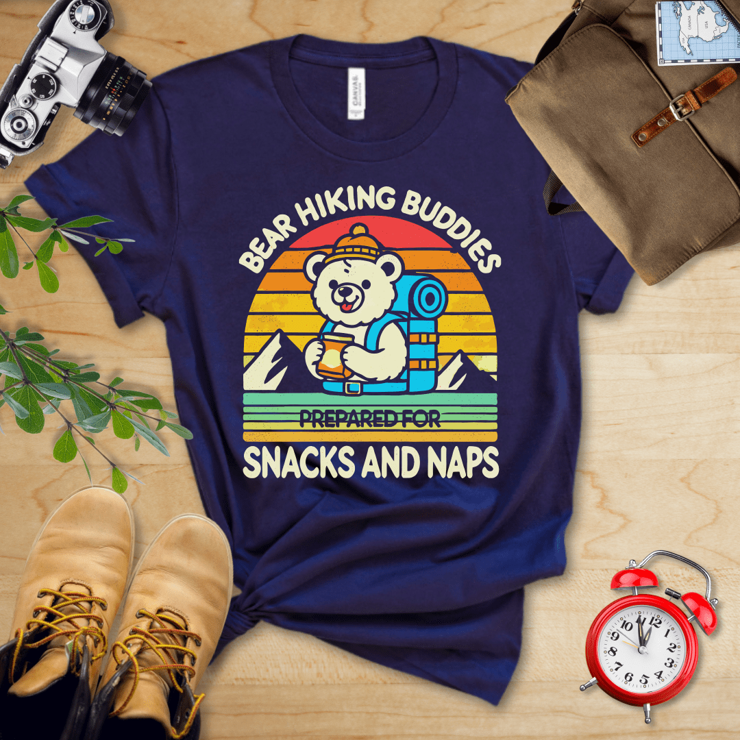 Hike Tee T-Shirt Navy / S Bear Hiking Buddies