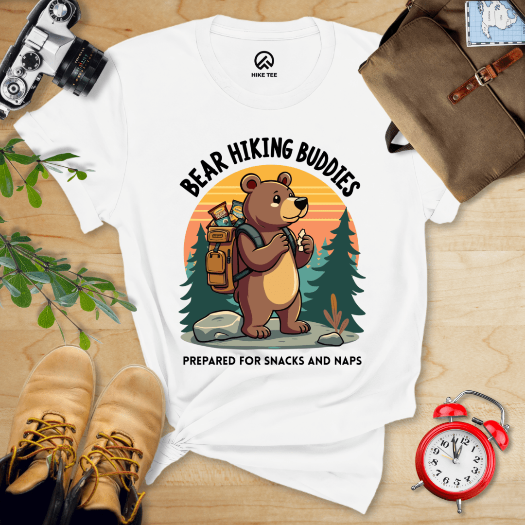 Hike Tee T-Shirt White / S Bear Hiking Buddies