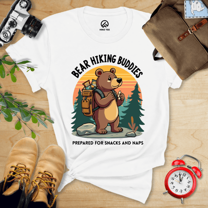 Hike Tee T-Shirt White / S Bear Hiking Buddies