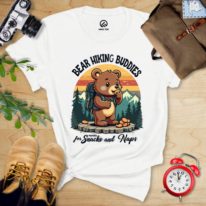 Hike Tee T-Shirt White / S Bear Hiking Buddies