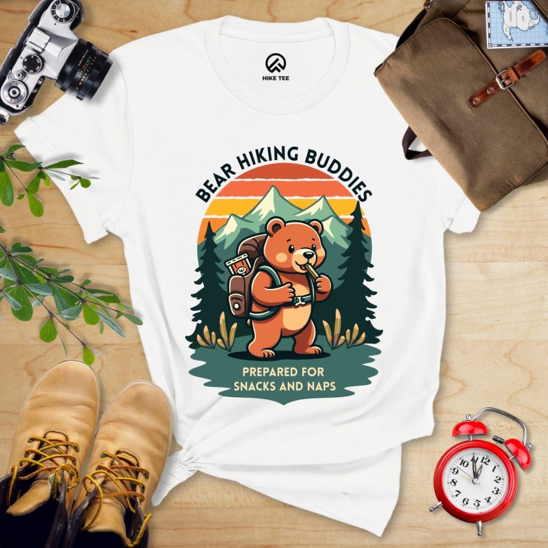 Hike Tee T-Shirt White / S Bear Hiking Buddies