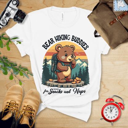 Hike Tee T-Shirt White / S Bear Hiking Buddies