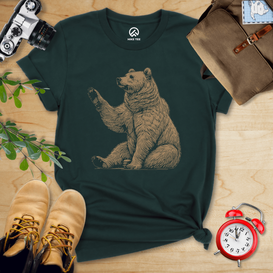 Hike Tee T-Shirt Forest / S Bear Is Watching Shirt